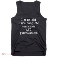 Complete Sentences And Punctuation Grammar Tank Top thumb 0