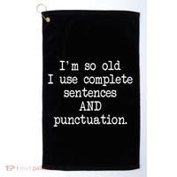 Complete Sentences And Punctuation Grammar Golf Towel thumb 0