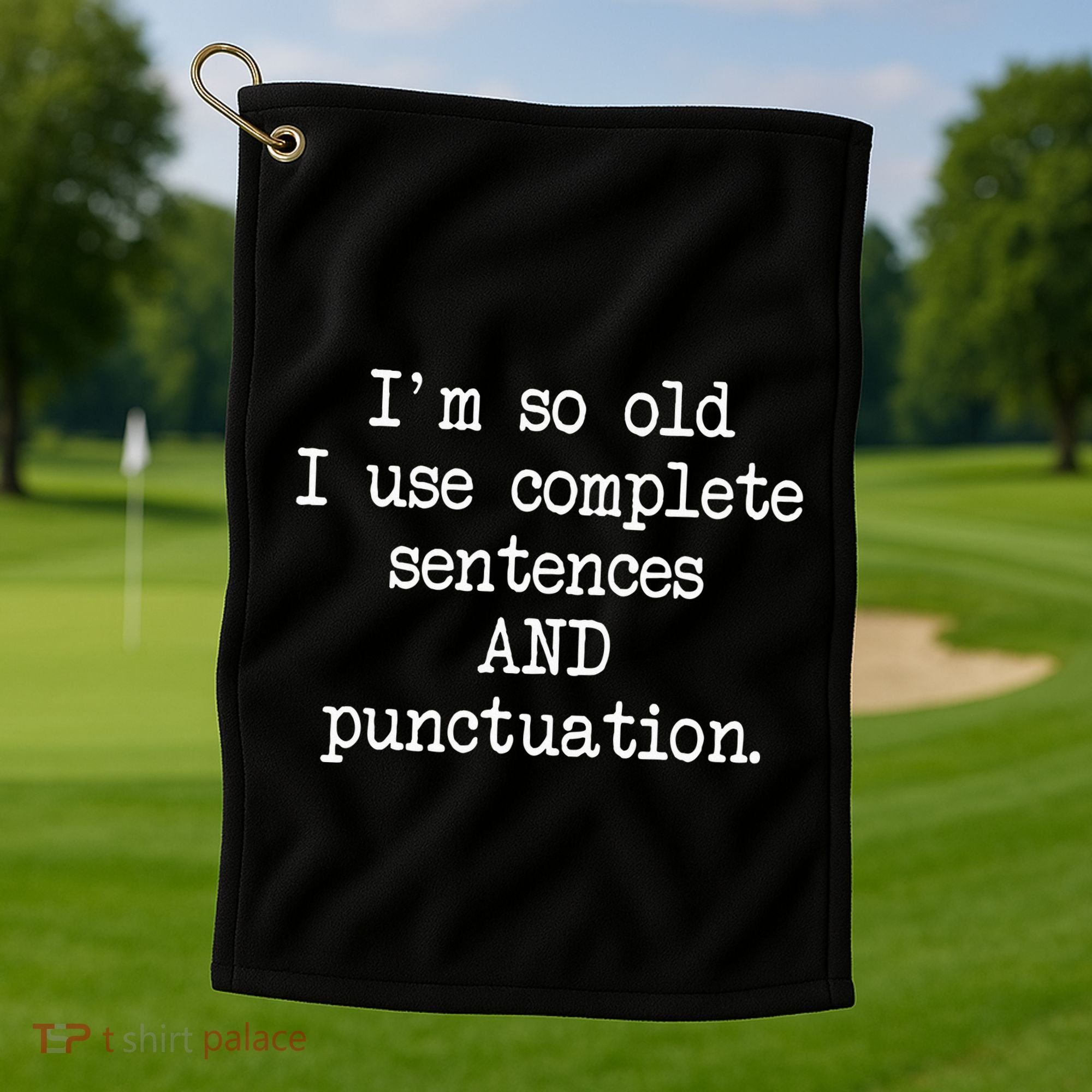 Complete Sentences And Punctuation Grammar Golf Towel
