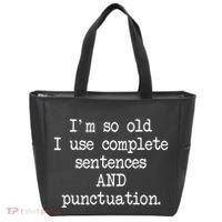 Complete Sentences And Punctuation Grammar Tote Bag thumb 0