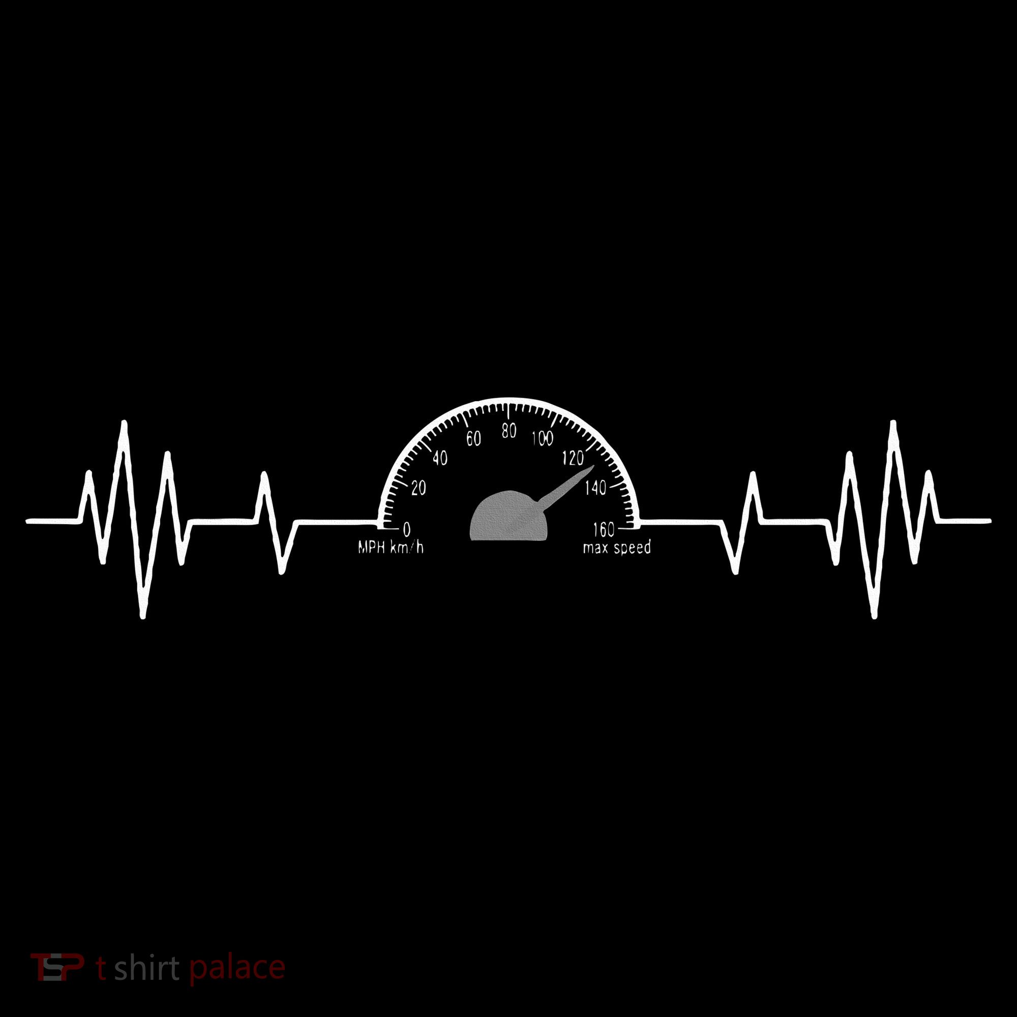 Car Speedometer Auto Mechanic Guys Heartbeat Gift Women's Hoodie