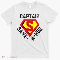 Captain Save A Hoe Rusty Vintage Funny Retro T-Shirt thumb 0