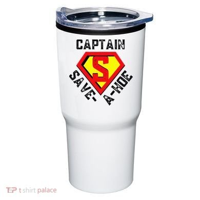 Captain Save A Hoe Rusty Vintage Funny Retro Tumbler
