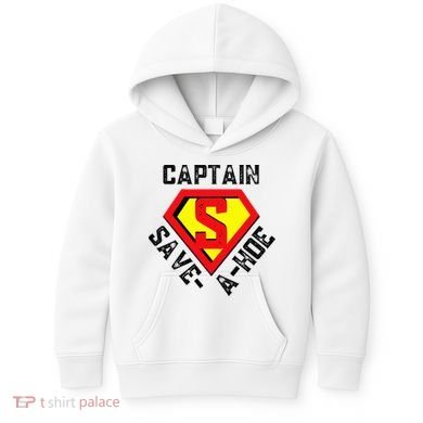 Captain Save A Hoe Rusty Vintage Funny Retro Kids Hoodie
