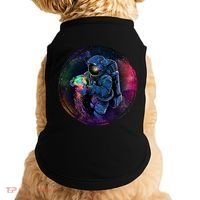 Cool Space Astronaut Jellyfish Galaxy Doggie Tank thumb 0