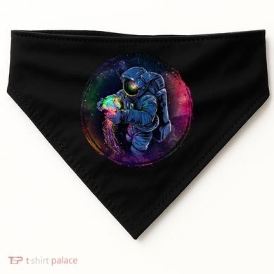 Cool Space Astronaut Jellyfish Galaxy USA-Made Doggie Bandana