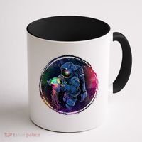 Cool Space Astronaut Jellyfish Galaxy Coffee Mug thumb 1