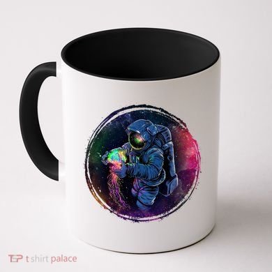 Cool Space Astronaut Jellyfish Galaxy Coffee Mug
