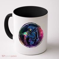 Cool Space Astronaut Jellyfish Galaxy Coffee Mug thumb 0