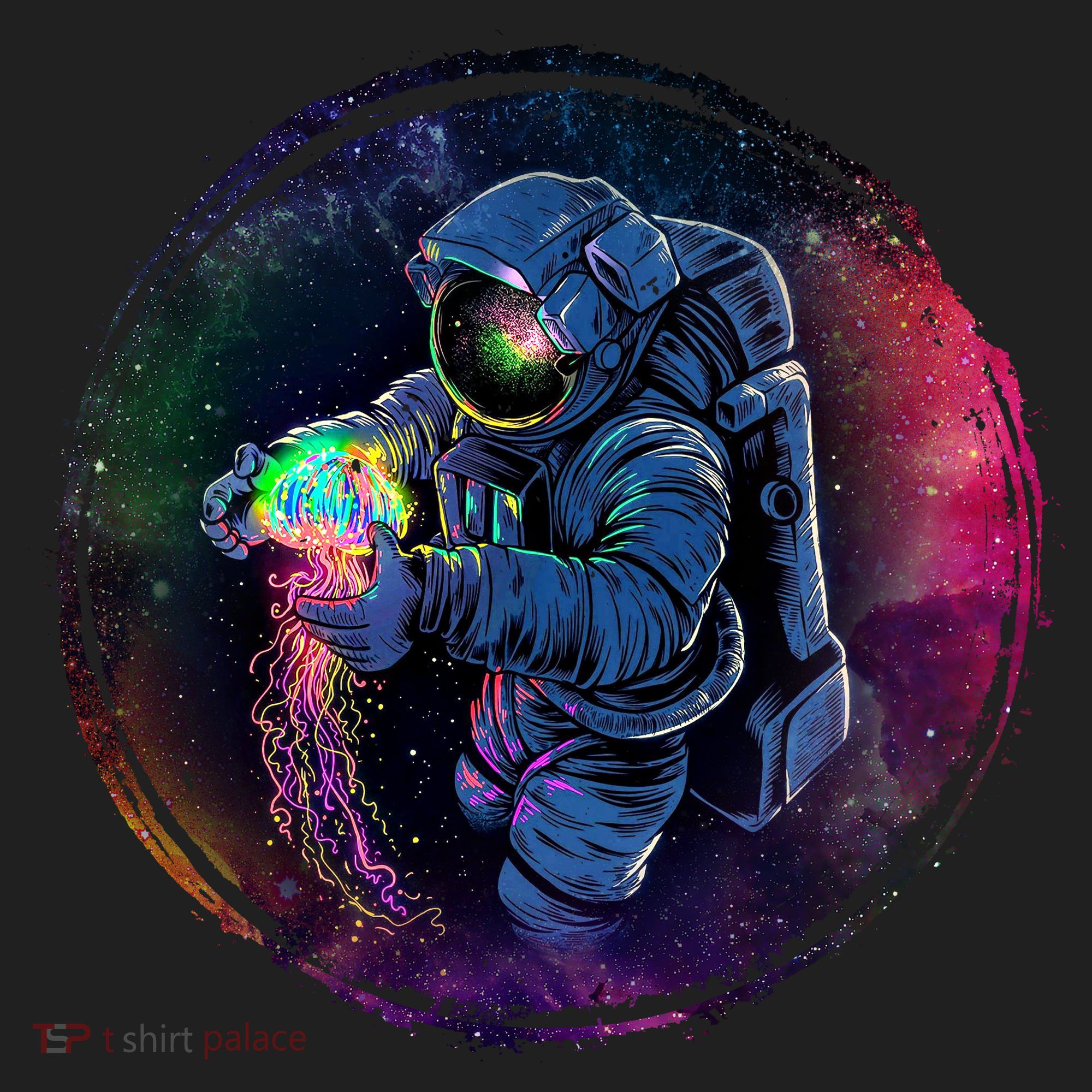 Cool Space Astronaut Jellyfish Galaxy Tumbler