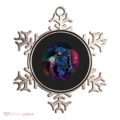 Cool Space Astronaut Jellyfish Galaxy Ornament