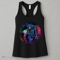 Cool Space Astronaut Jellyfish Galaxy Women's Tank Top thumb 3