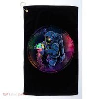 Cool Space Astronaut Jellyfish Galaxy Golf Towel thumb 0