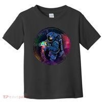 Cool Space Astronaut Jellyfish Galaxy Toddler T-Shirt thumb 0