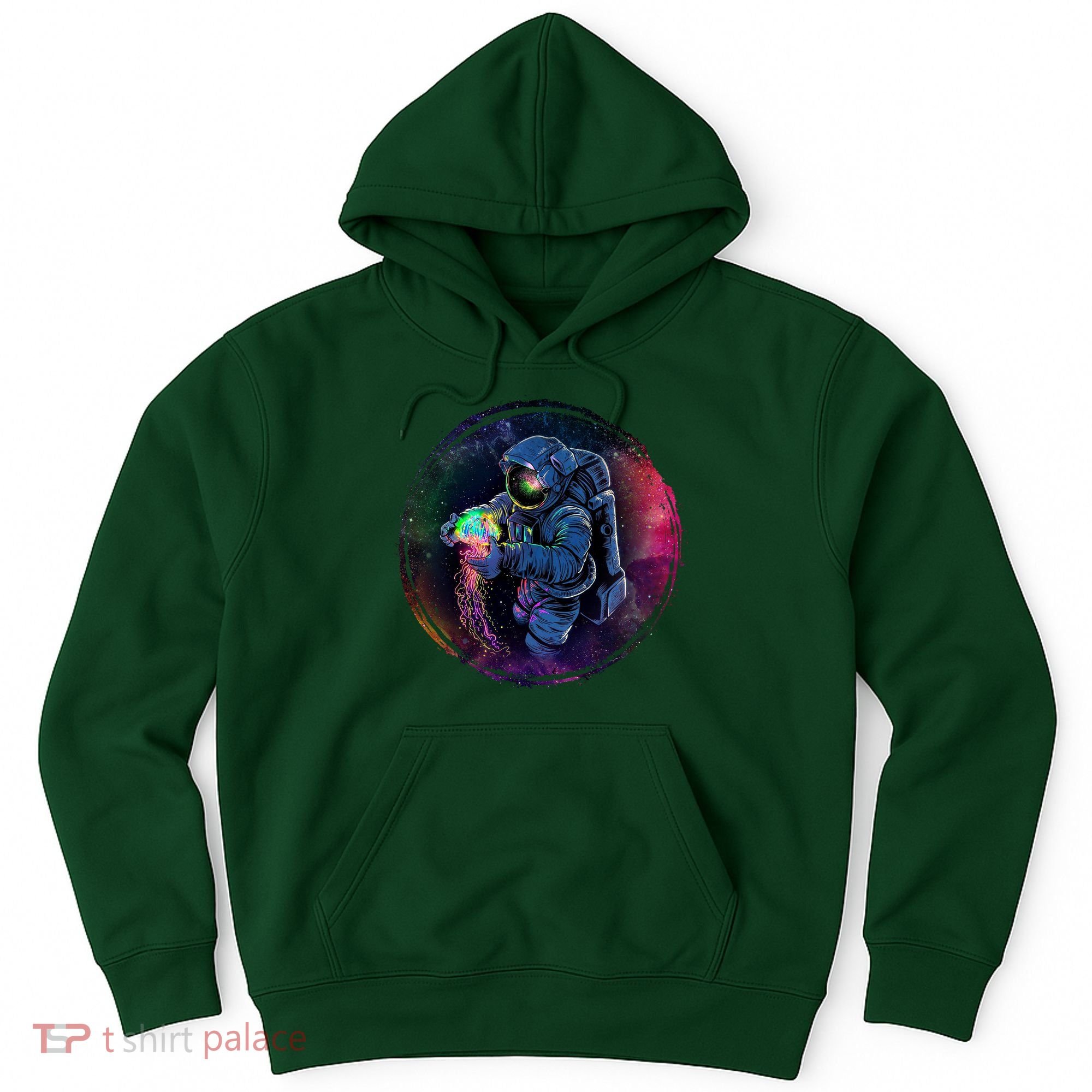 Cool Space Astronaut Jellyfish Galaxy Hoodie