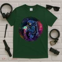 Cool Space Astronaut Jellyfish Galaxy T-Shirt thumb 5