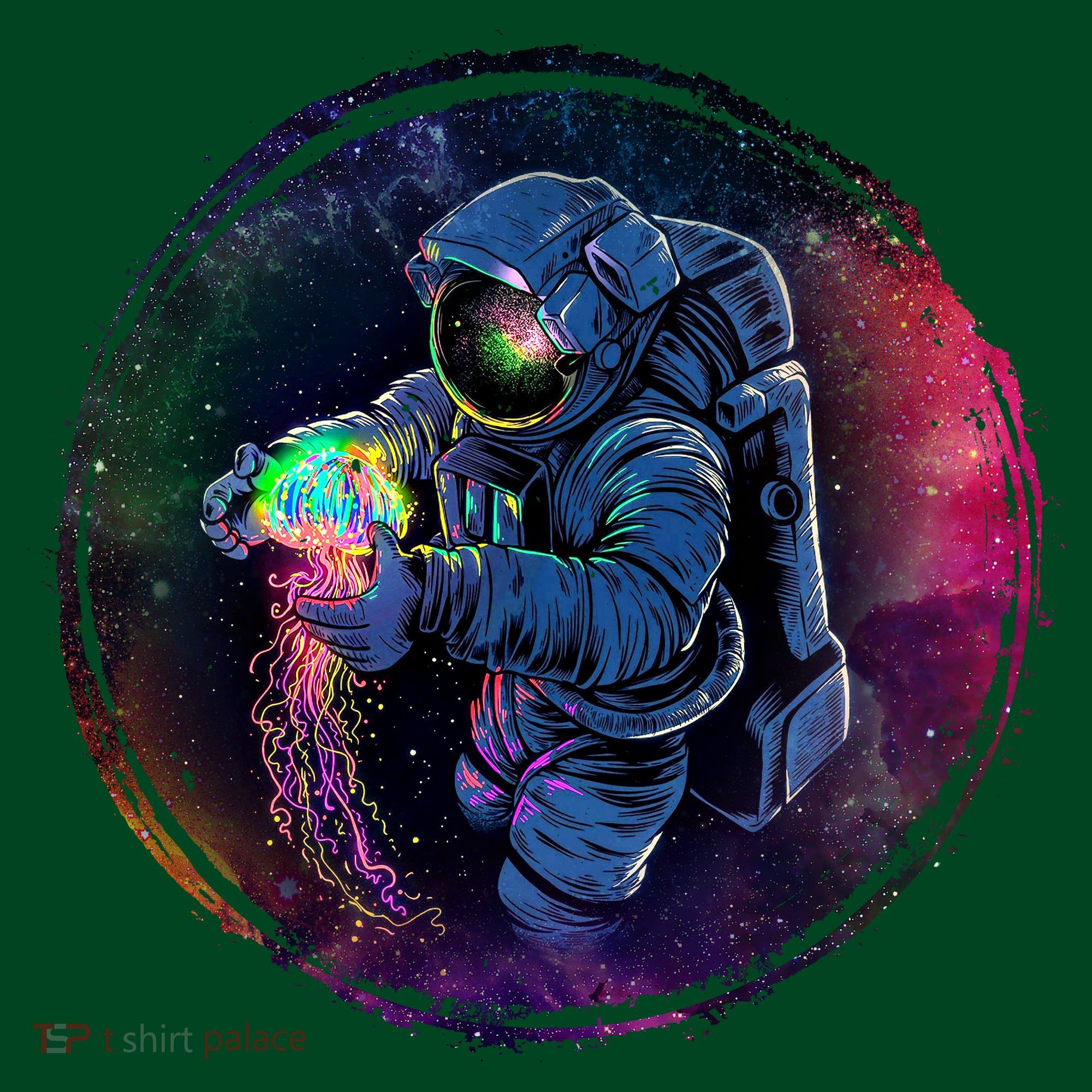 Cool Space Astronaut Jellyfish Galaxy Visor