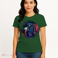 Cool Space Astronaut Jellyfish Galaxy Women's T-Shirt thumb 4