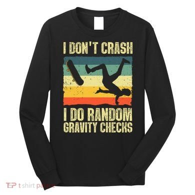 Cool Skateboard Art Skateboarding Skate Board Long Sleeve Shirt