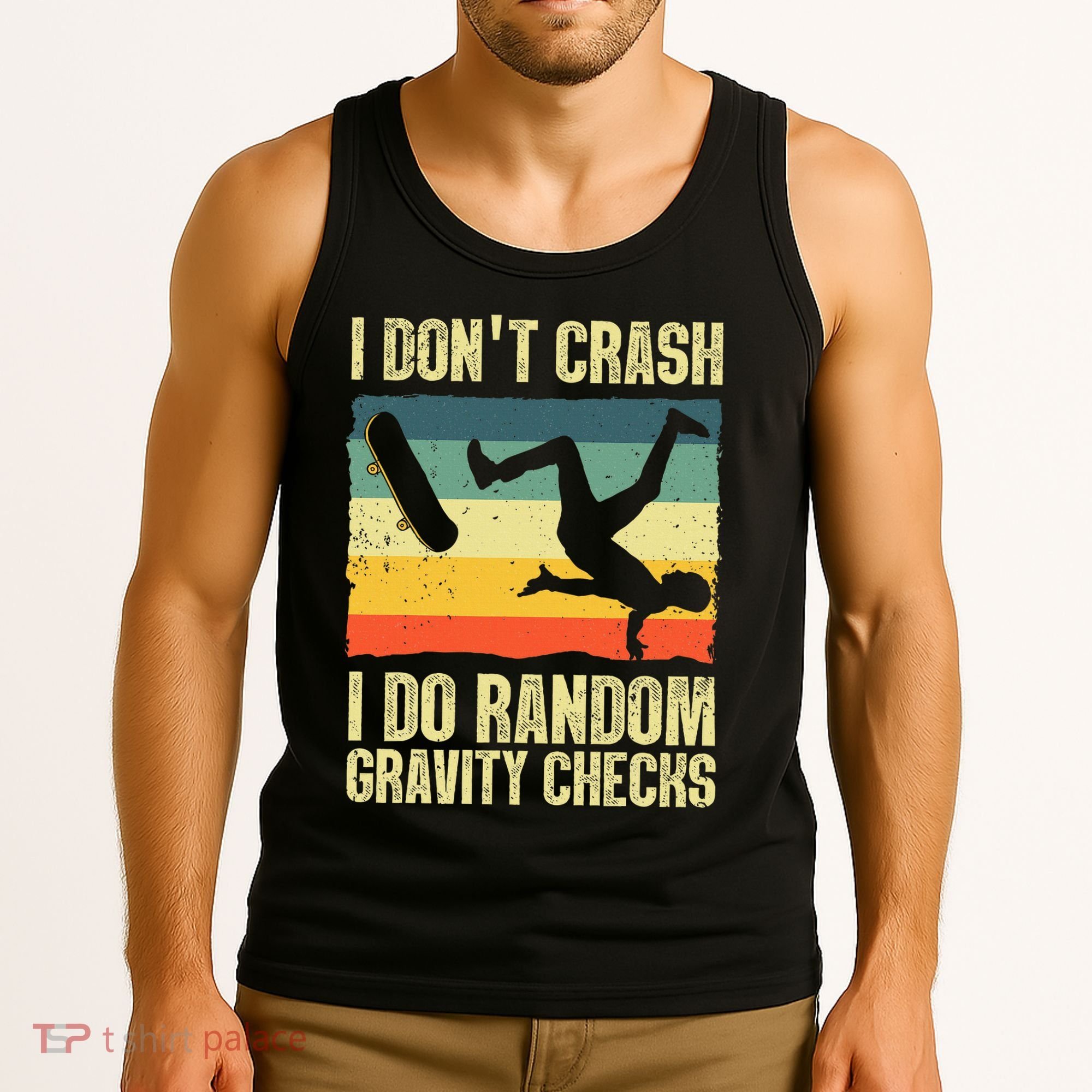 Cool Skateboard Art Skateboarding Skate Board Tank Top