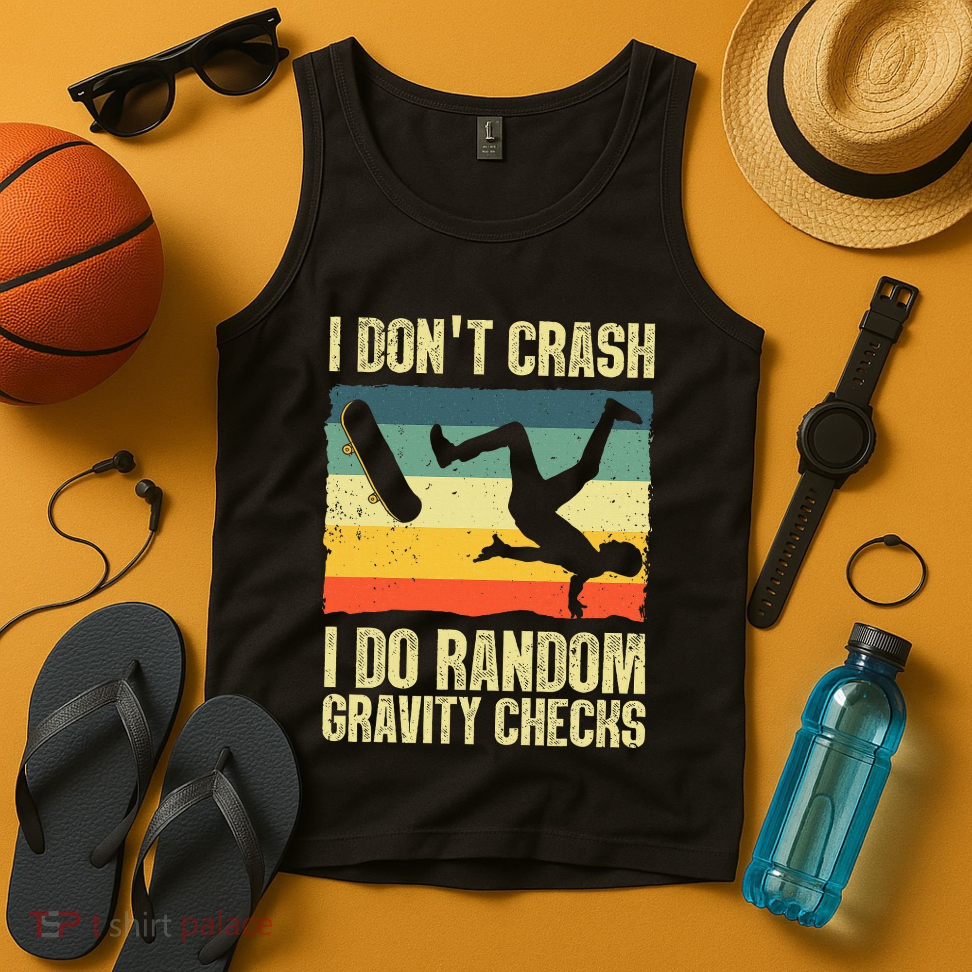 Cool Skateboard Art Skateboarding Skate Board Tank Top