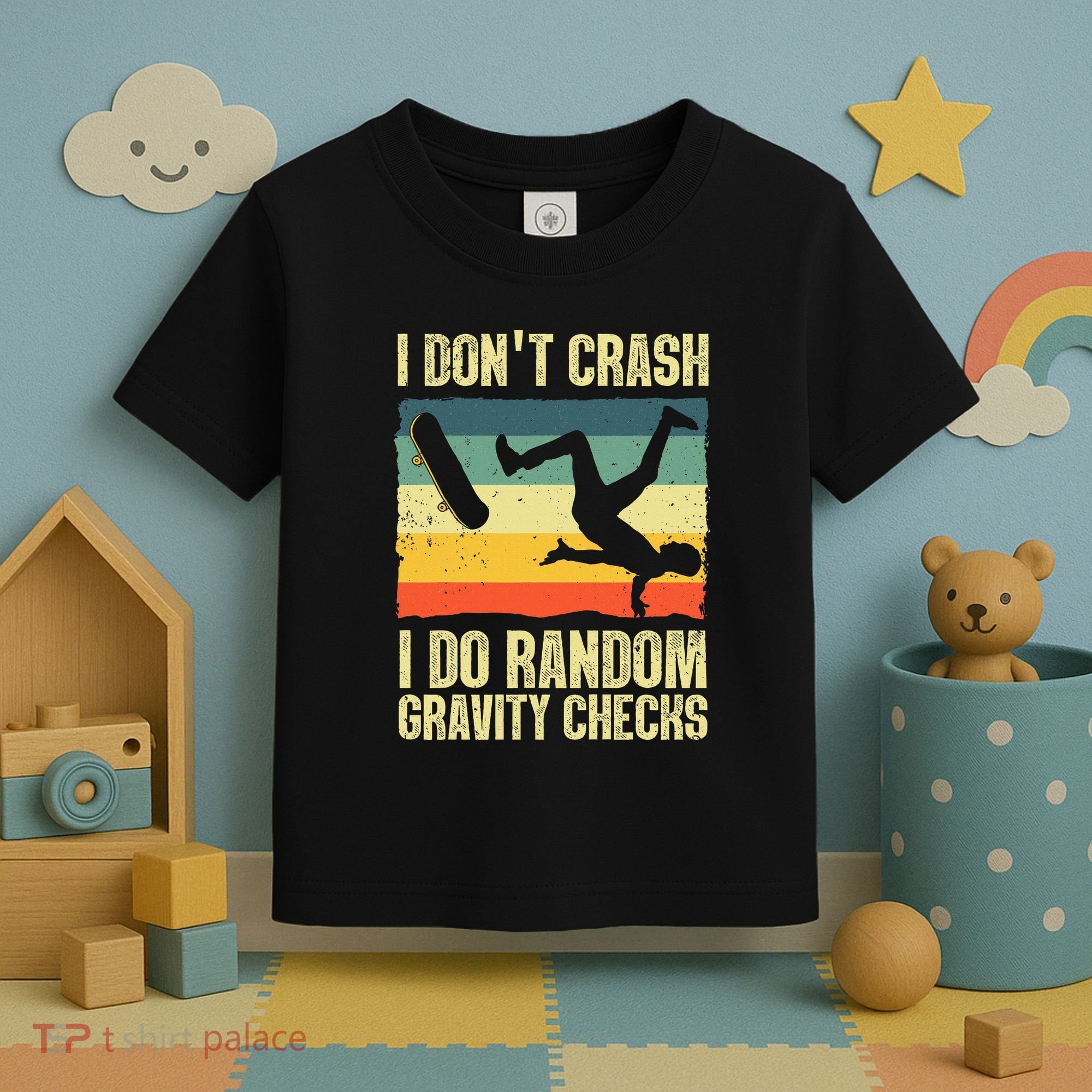 Cool Skateboard Art Skateboarding Skate Board Toddler T-Shirt