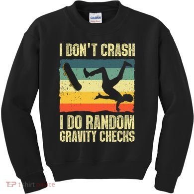Cool Skateboard Art Skateboarding Skate Board Kids Sweatshirt