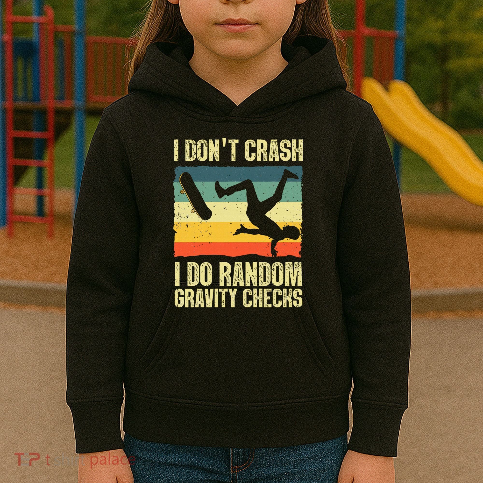 Cool Skateboard Art Skateboarding Skate Board Kids Hoodie