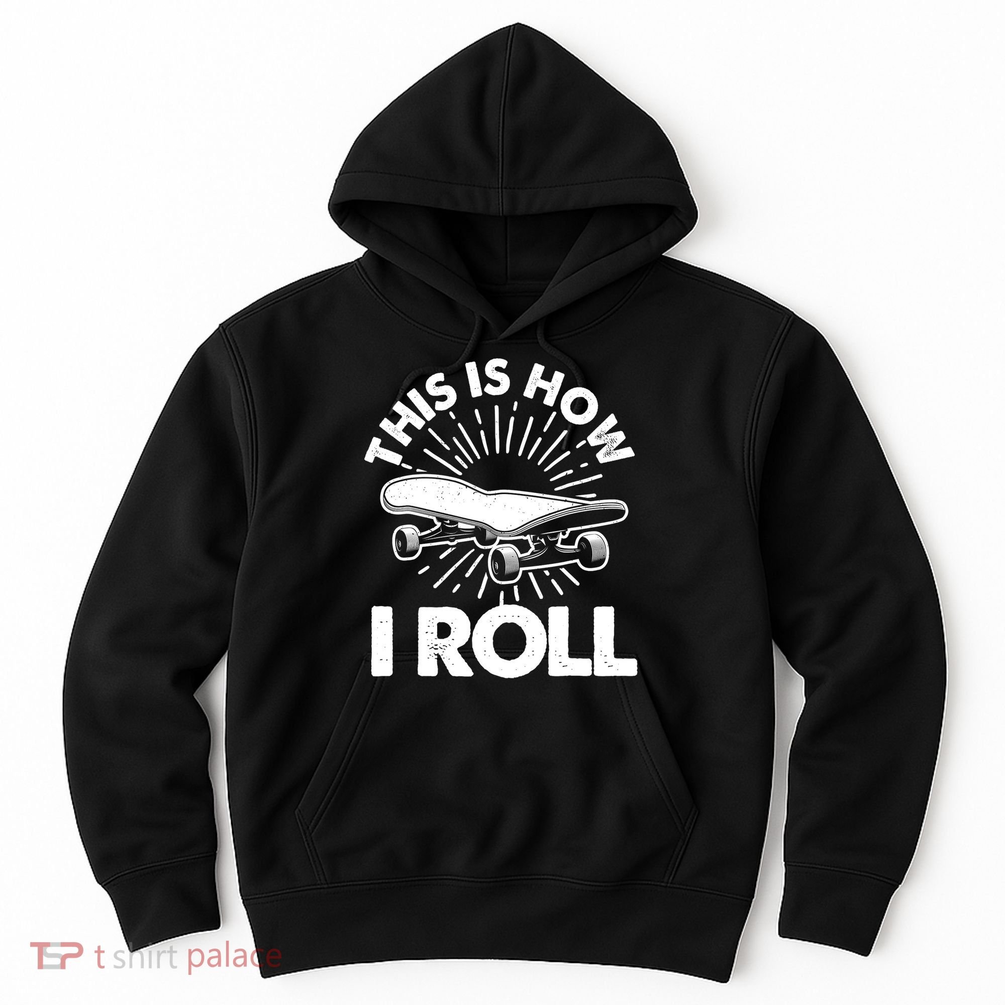 Cool Skateboard Art Boys Girls Skateboarding Hoodie