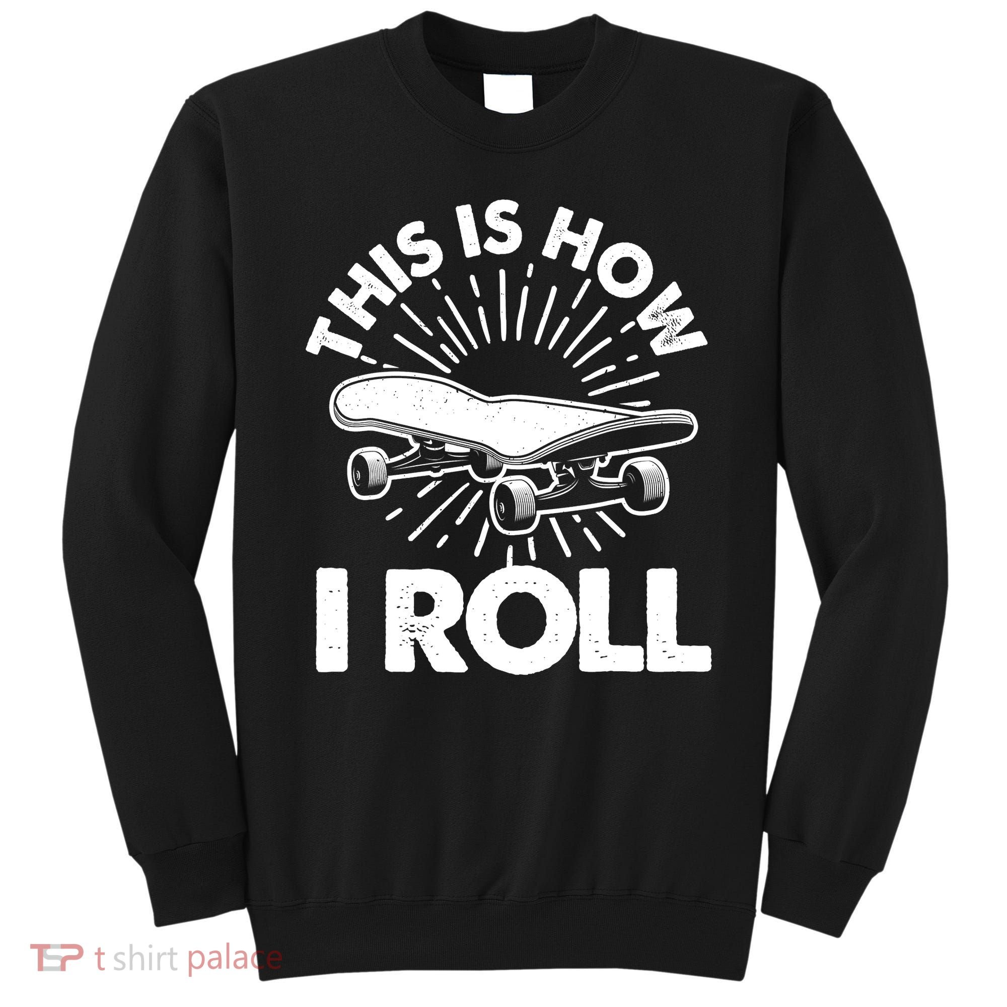 Cool Skateboard Art Boys Girls Skateboarding Sweatshirt