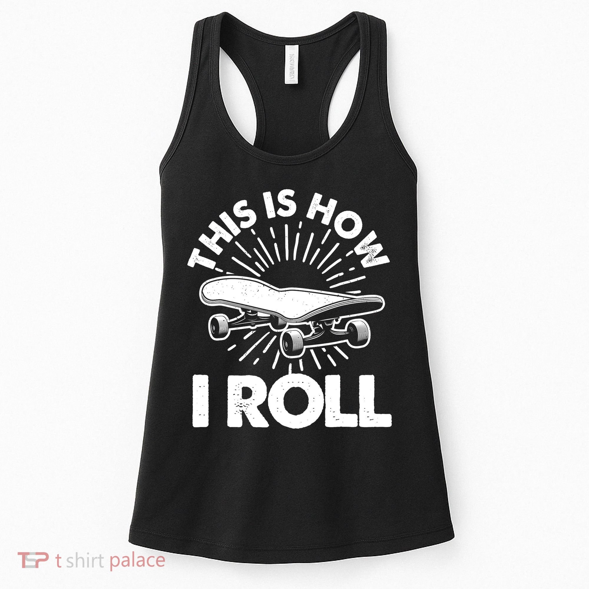 Cool Skateboard Art Boys Girls Skateboarding Women's Tank Top