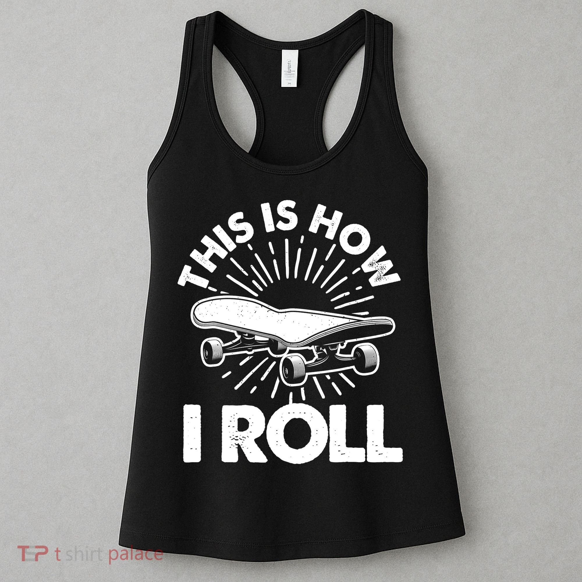 Cool Skateboard Art Boys Girls Skateboarding Women's Tank Top