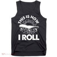 Cool Skateboard Art Boys Girls Skateboarding Tank Top thumb 0