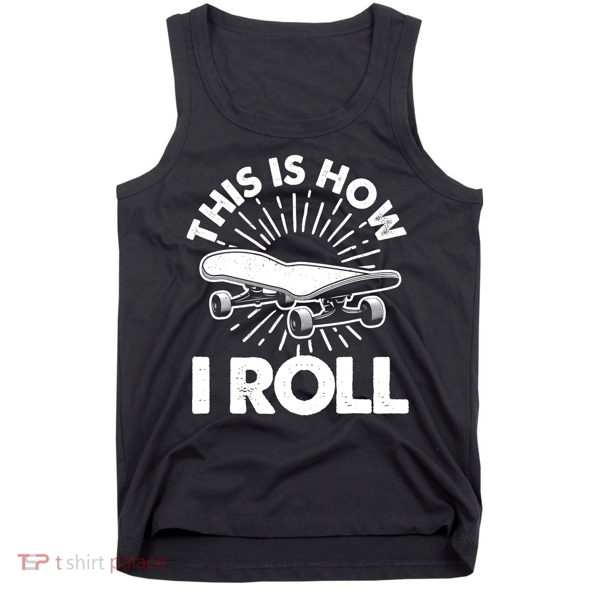 Cool Skateboard Art Boys Girls Skateboarding Tank Top