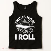 Cool Skateboard Art Boys Girls Skateboarding Tank Top thumb 2