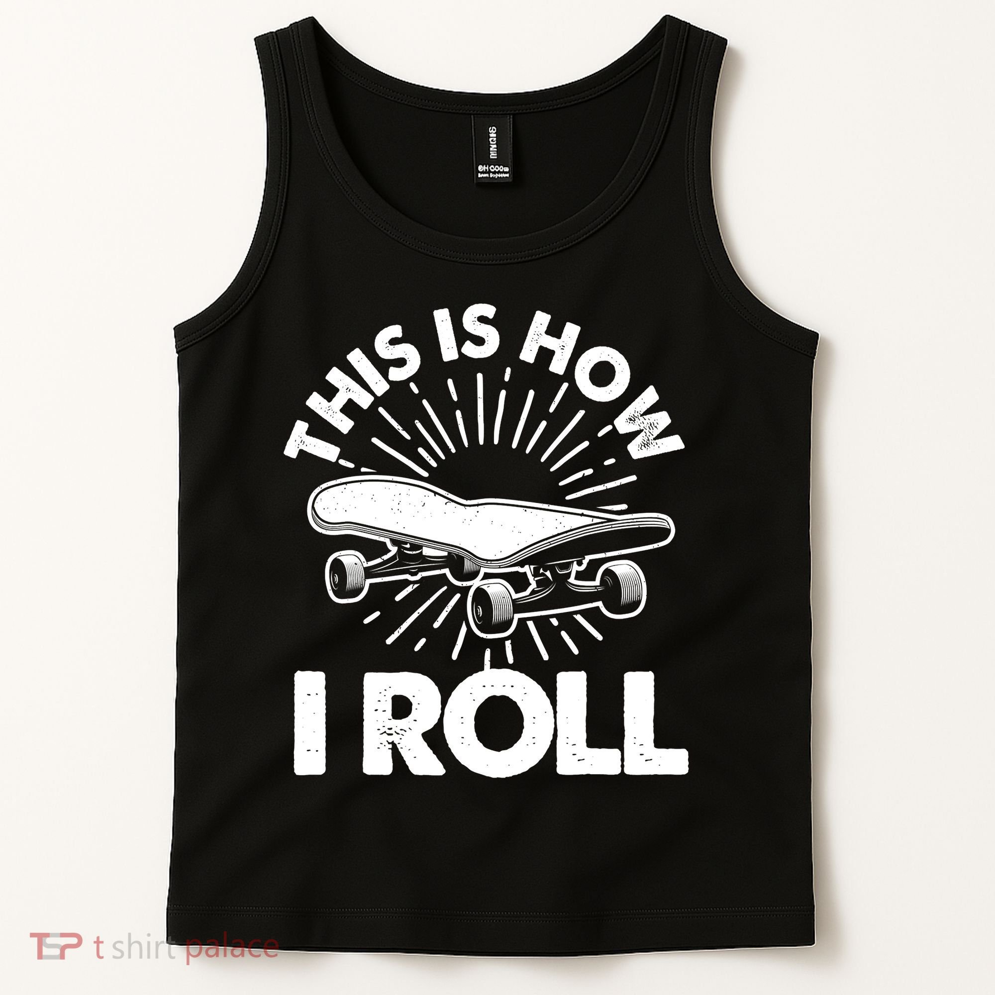 Cool Skateboard Art Boys Girls Skateboarding Tank Top