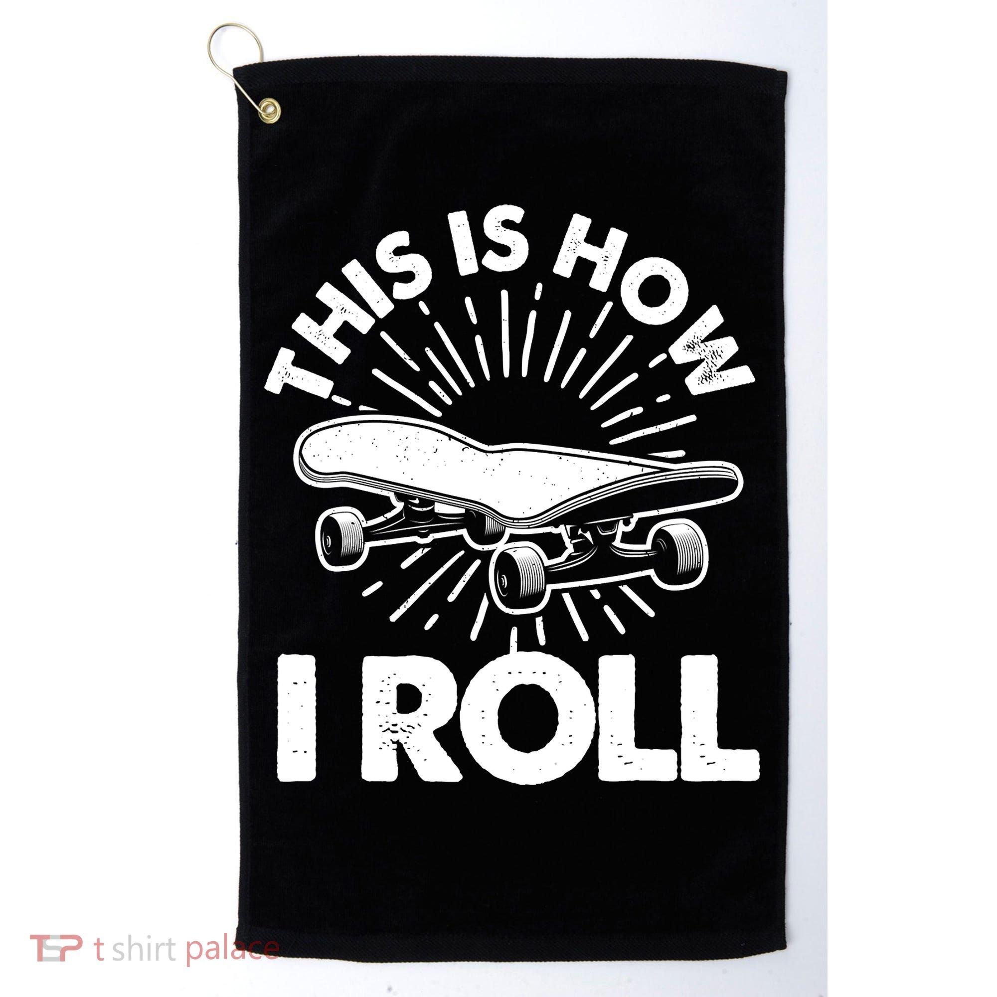 Cool Skateboard Art Boys Girls Skateboarding Golf Towel