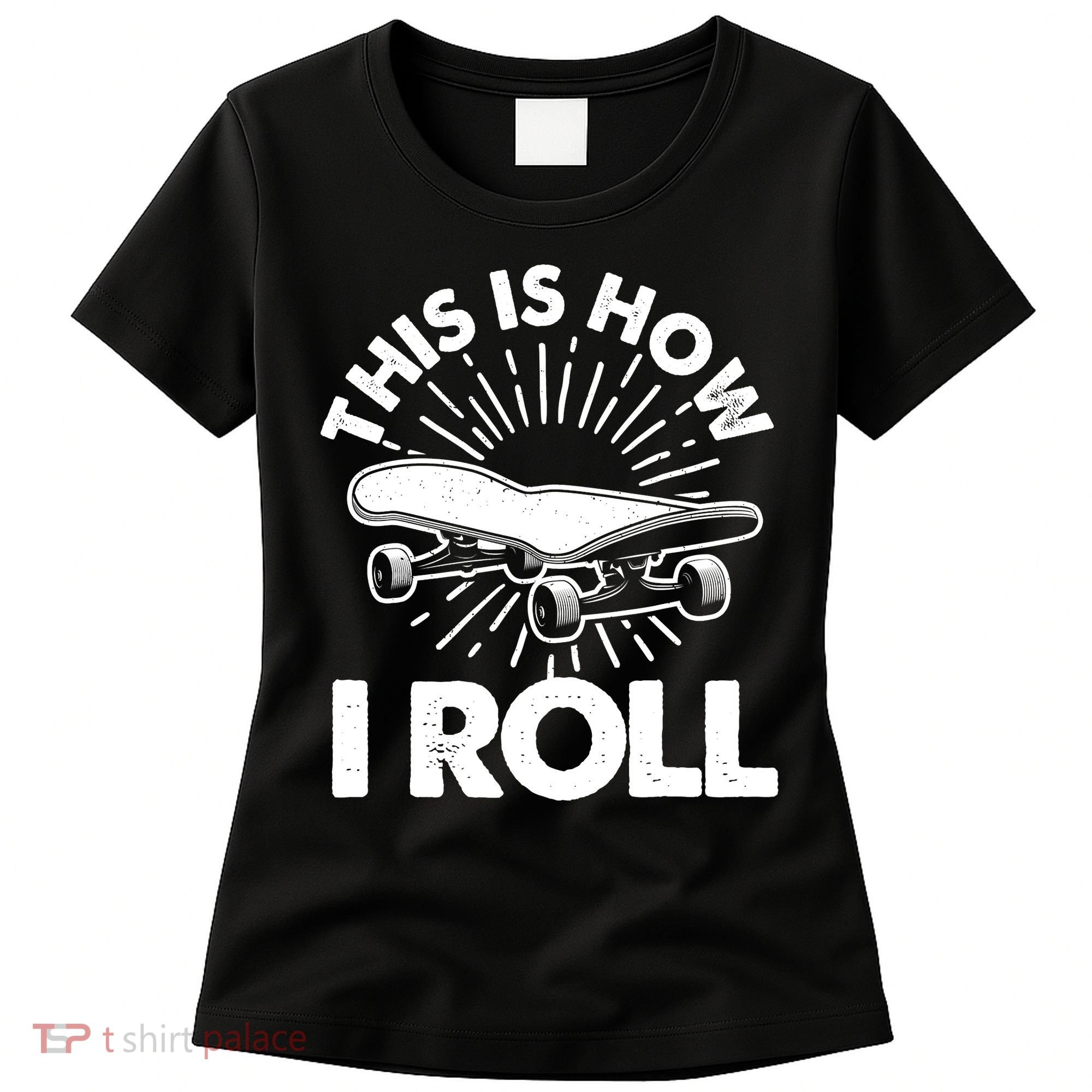 Cool Skateboard Art Boys Girls Skateboarding Women's T-Shirt