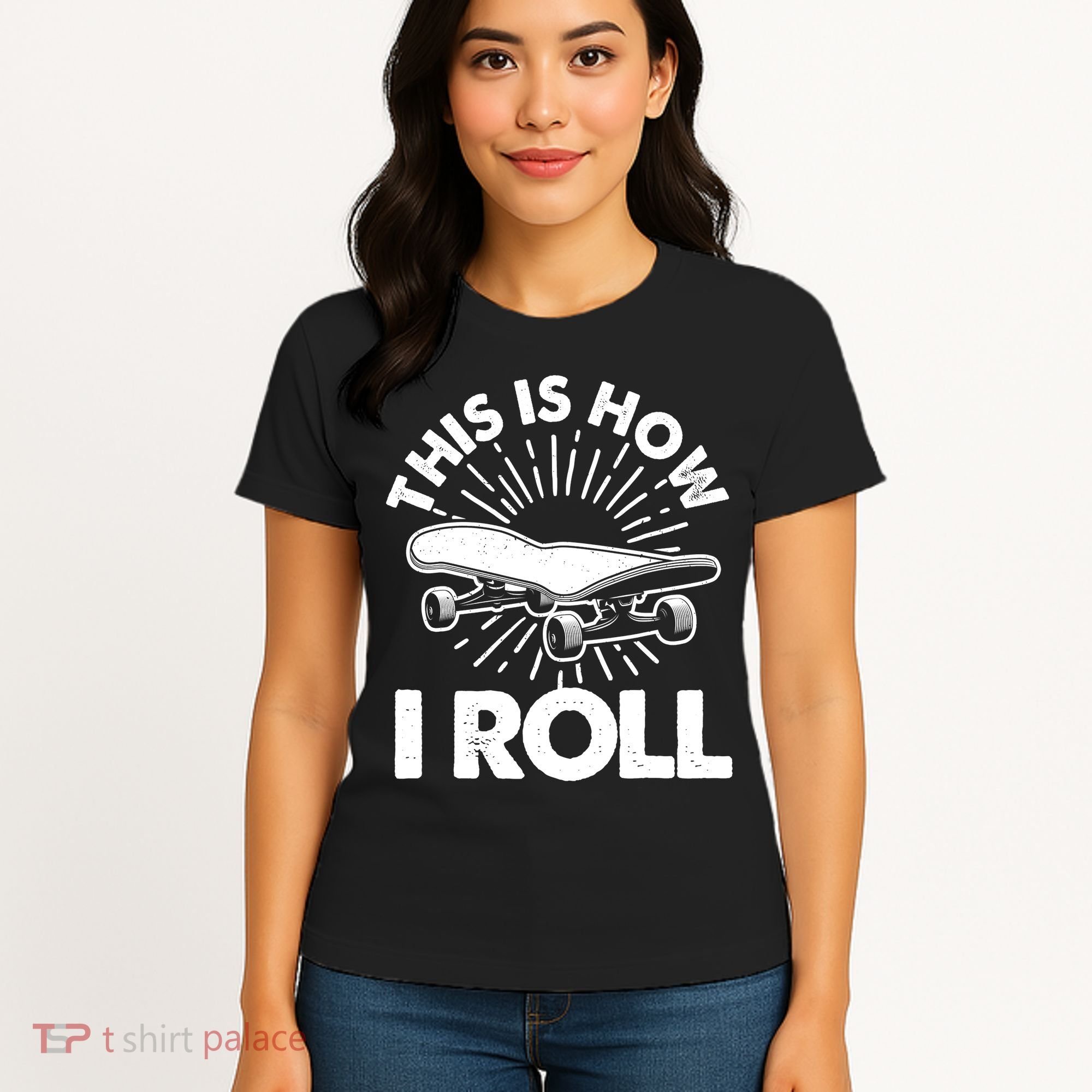Cool Skateboard Art Boys Girls Skateboarding Women's T-Shirt