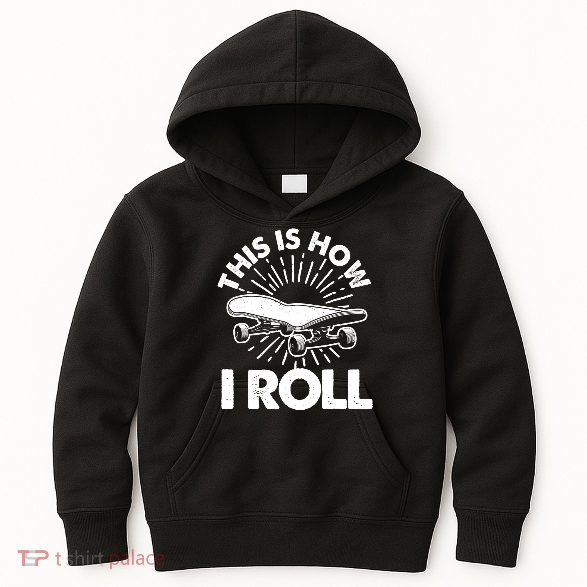 Cool Skateboard Art Boys Girls Skateboarding Kids Hoodie