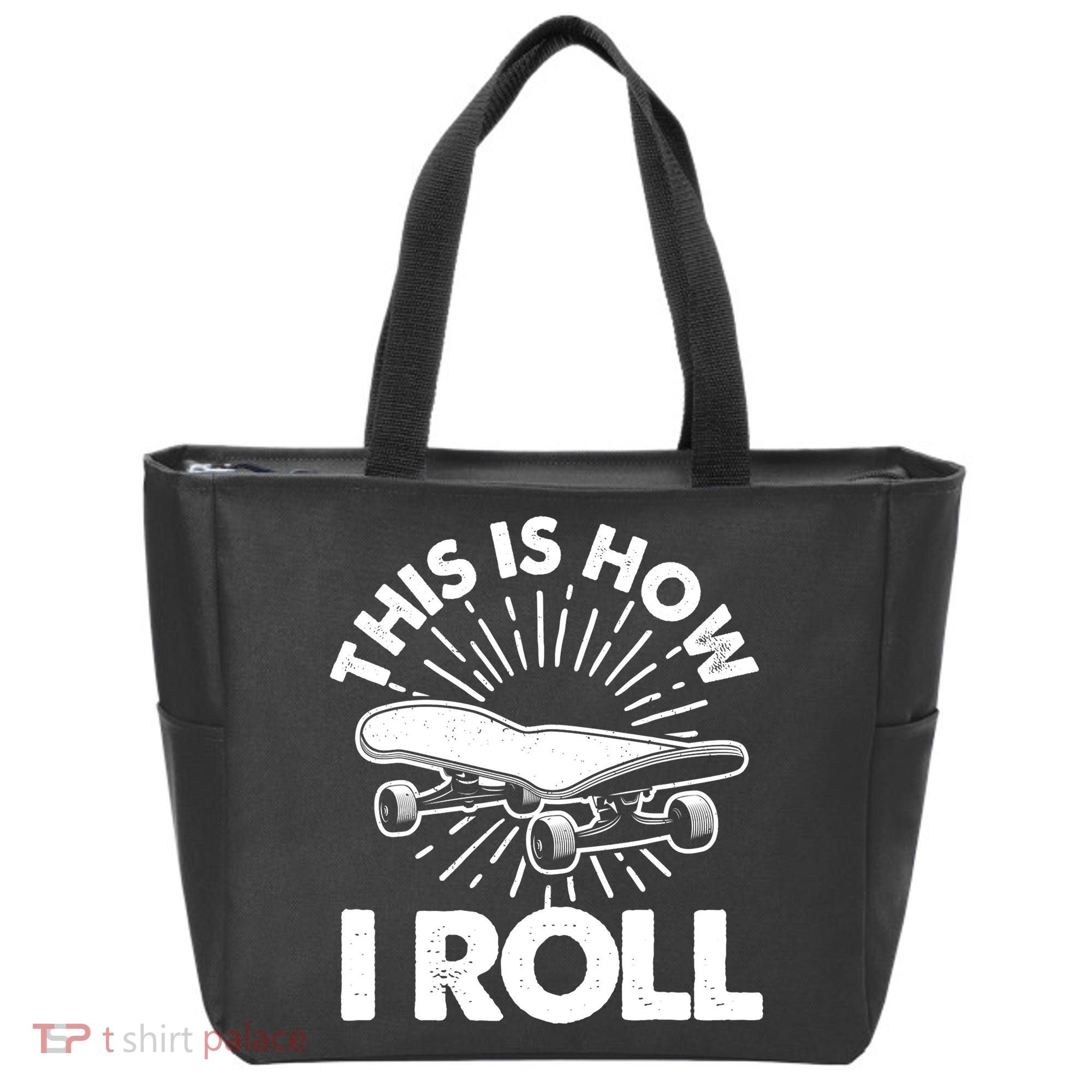 Cool Skateboard Art Boys Girls Skateboarding Tote Bag