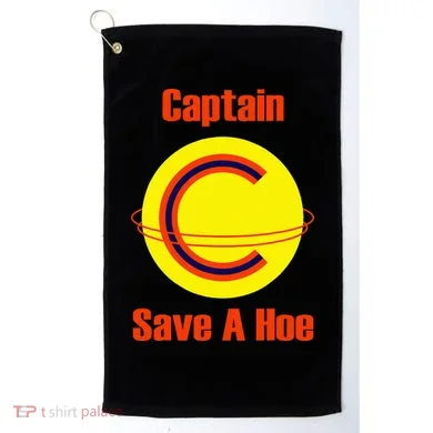 Captain Save A Hoe Golf Towel