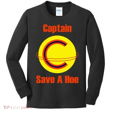 Captain Save A Hoe Kids Long Sleeve Shirt