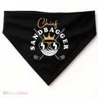 Chief Sandbagger Artwork For A Golf Club USA-Made Doggie Bandana thumb 0