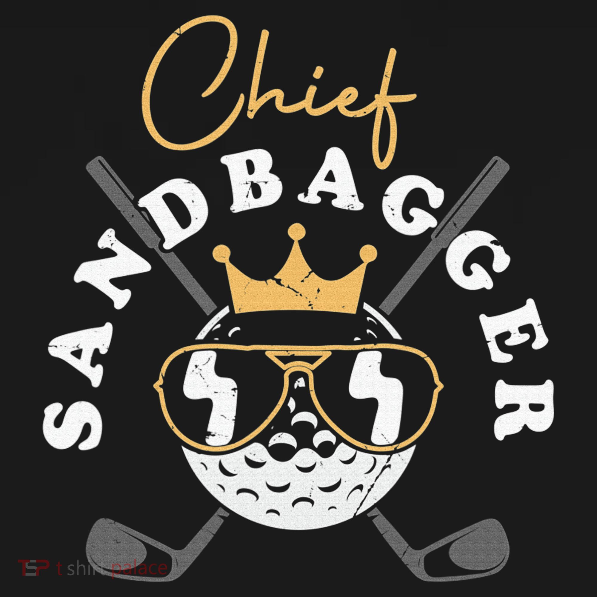 Chief Sandbagger Artwork For A Golf Club Backpack