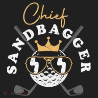 Chief Sandbagger Artwork For A Golf Club Hat thumb 2