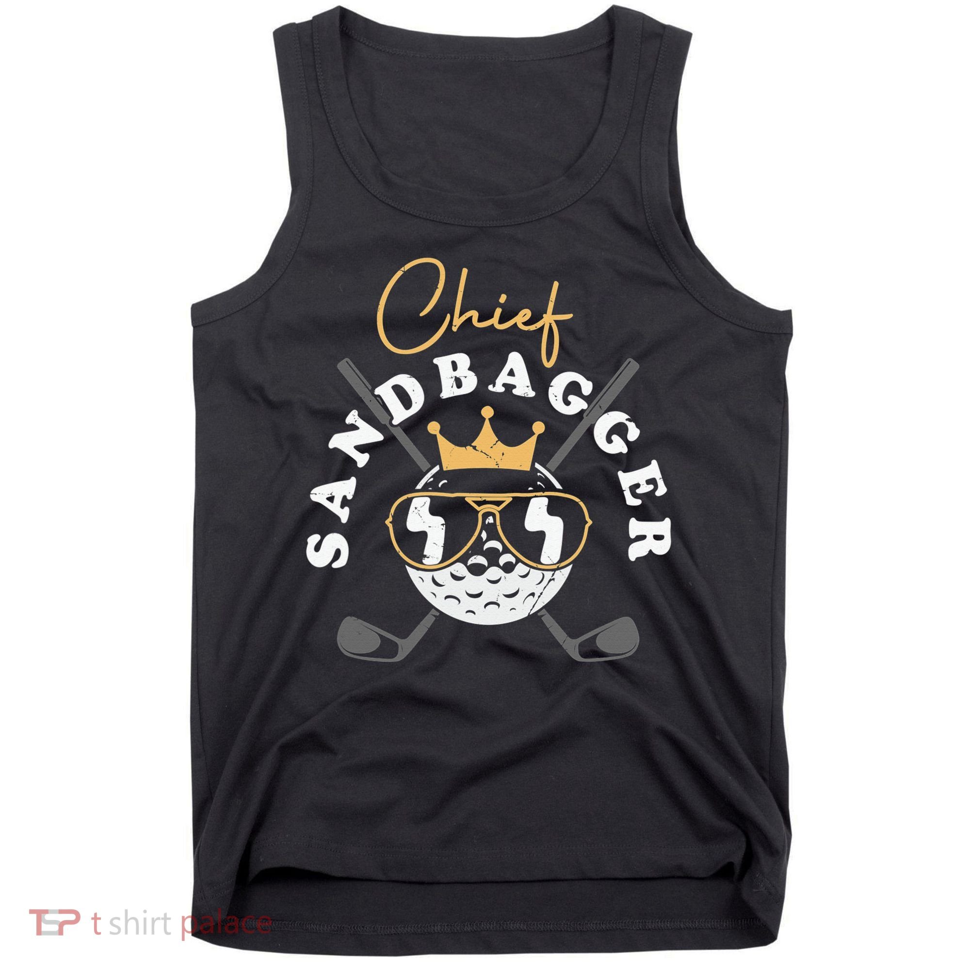 Chief Sandbagger Artwork For A Golf Club Tank Top