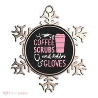 Coffee Scrubs And Rubber Gloves Medical Nurse Doctor Ornament thumb 0