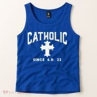 Catholic Since AD 33 God Jesus Christian Tank Top thumb 2