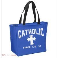 Catholic Since AD 33 God Jesus Christian Tote Bag thumb 2